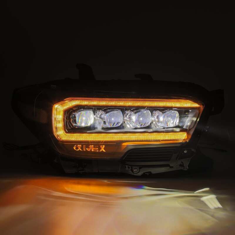 AlphaRex NOVA-Series LED Projector Headlights Plank Style Design Midnight Black for 2016-2023 Toyota Tacoma - Image 4